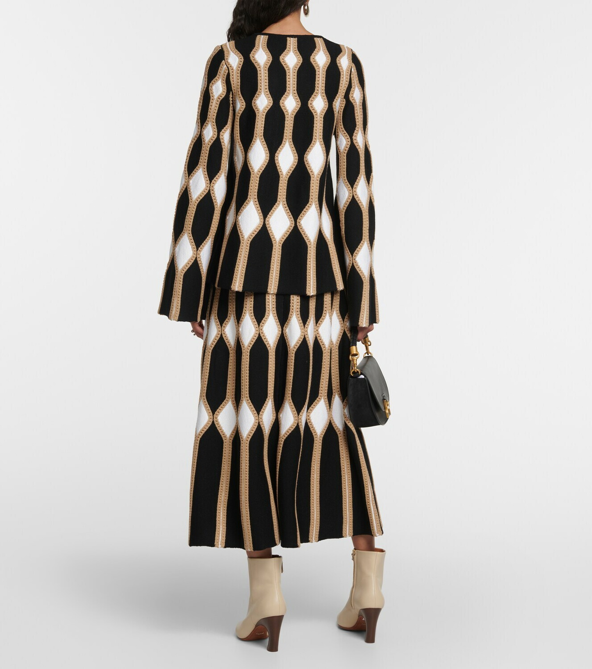 Chloé Intarsia wool and silk sweater