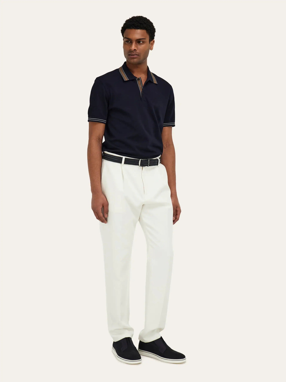 Ferragamo Mens Derby slip-on in Blue