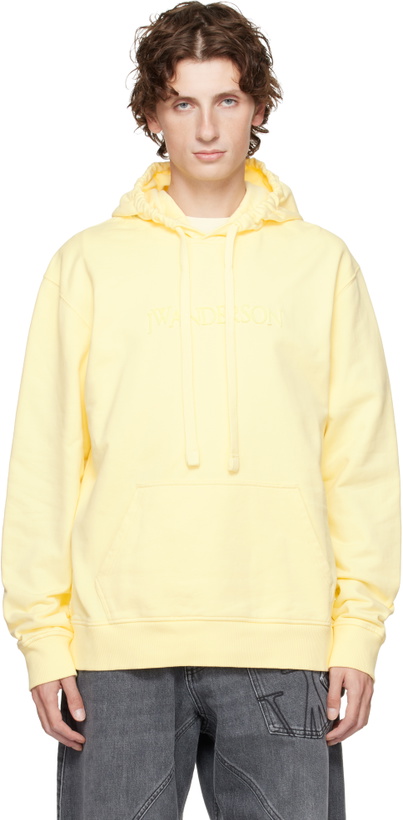 Photo: JW Anderson Yellow Logo Embroidery Hoodie