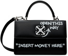 Off-White Black Jitney 1.4 Top Handle Quote Bag