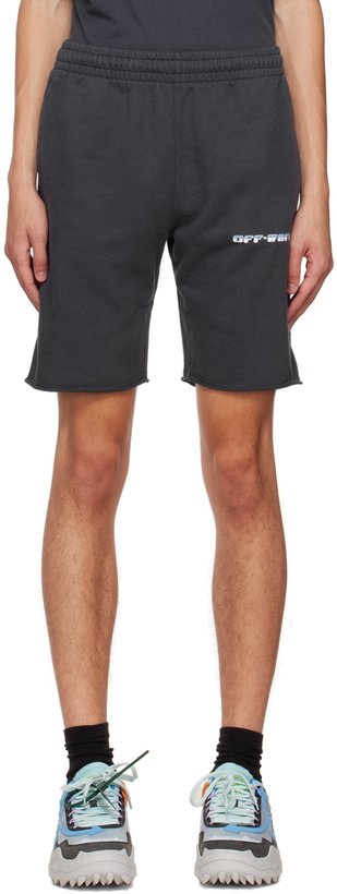 Photo: Off-White Navy Between Arrow Shorts