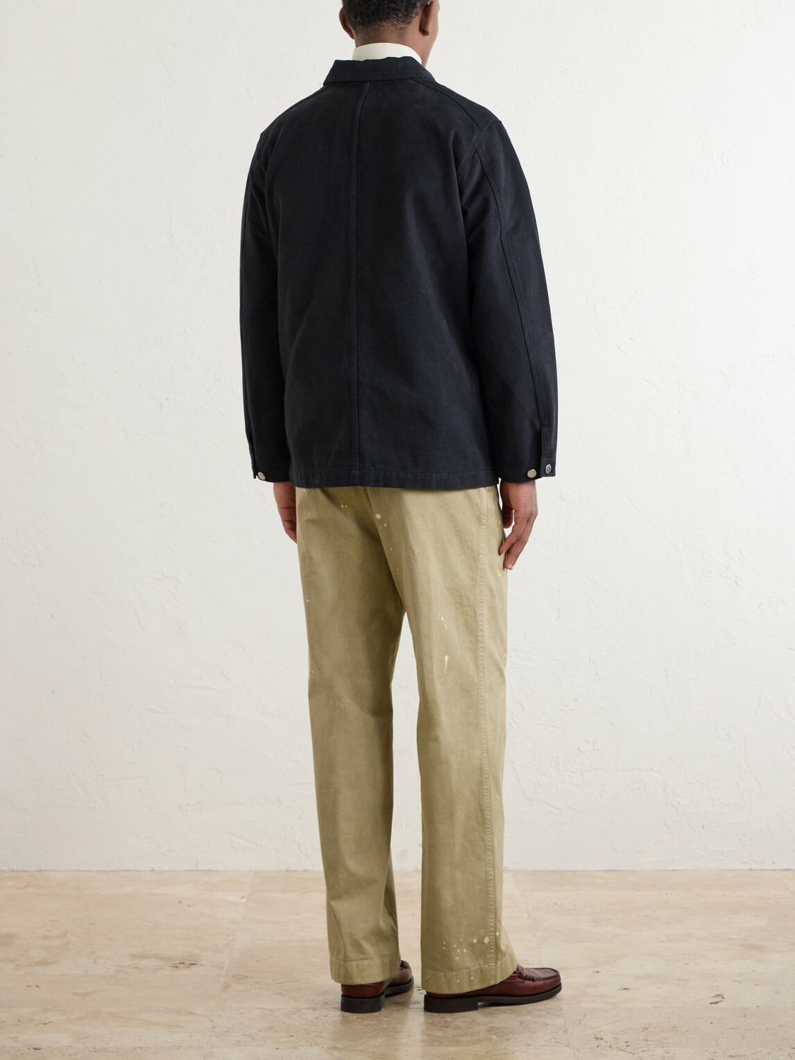 Drake's - Denim Chore Jacket - Black