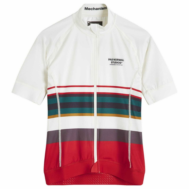 Photo: Pas Normal Studios Men's Mechanism Late Drop Jersey in Off White