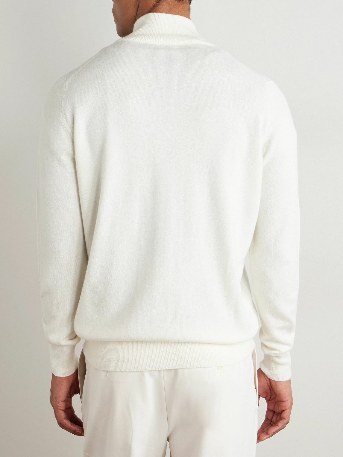 Ghiaia Cashmere - Cashmere Zip-Up Sweater - Neutrals