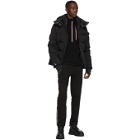 Moncler Grenoble Black Fleece Half-Zip Jacket