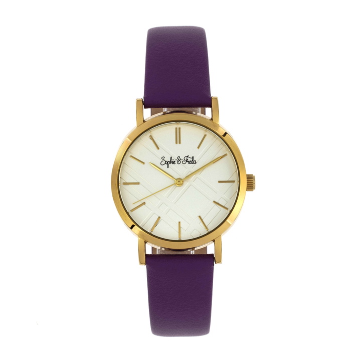 Photo: Sophie And Freda Budapest Quartz White Dial Ladies Watch SF5003