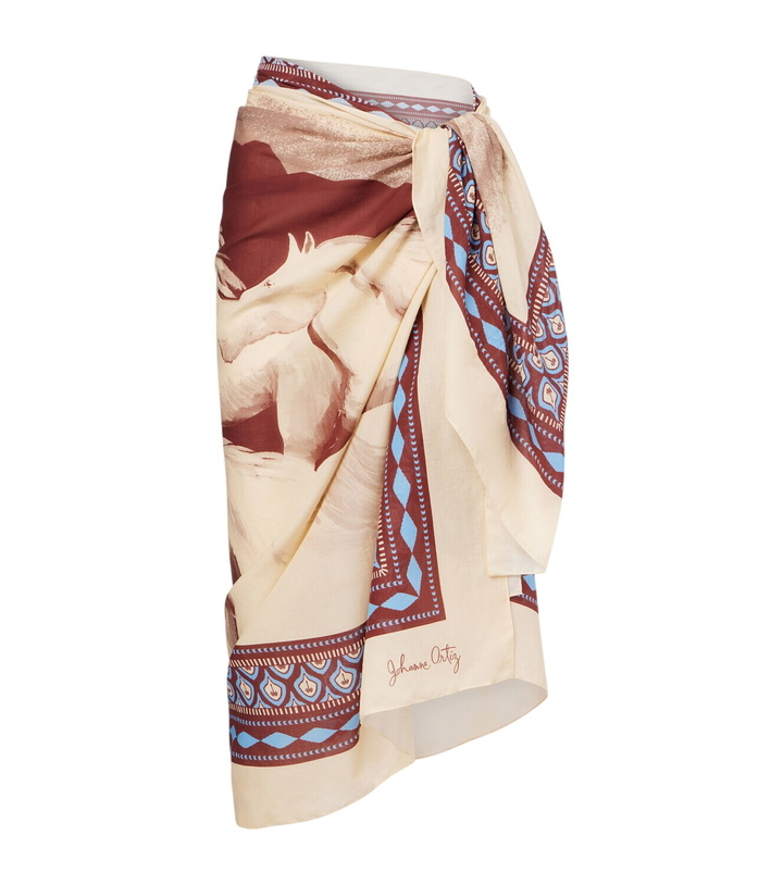 Photo: Johanna Ortiz Printed cotton beach cover-up