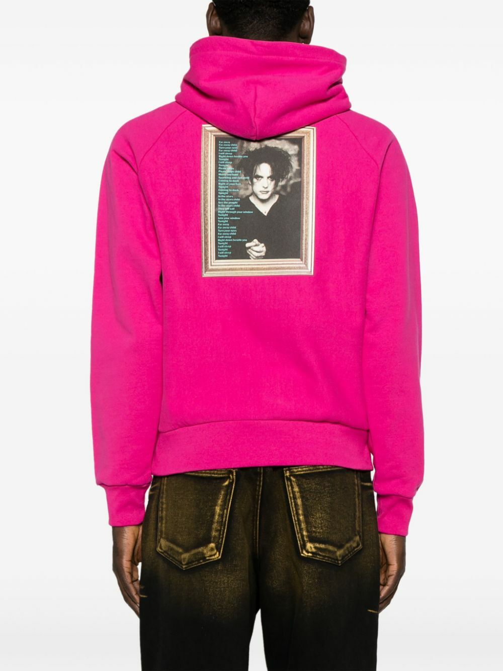 NOAH NY X The Cure Pink Printed Cotton Hoodie Noah NYC