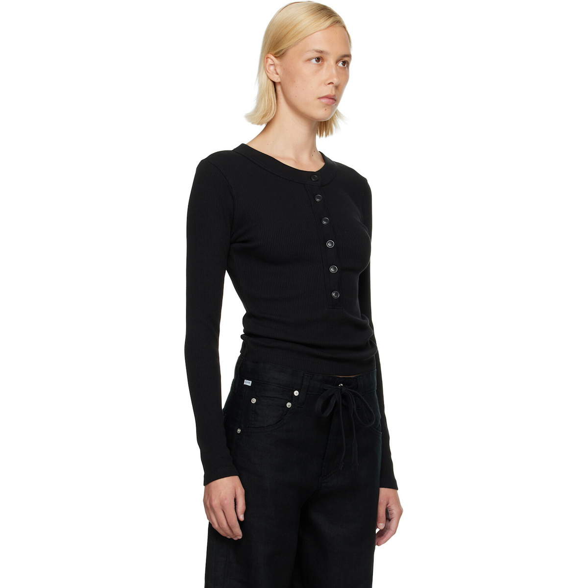 Citizens of Humanity Black Varra Henley