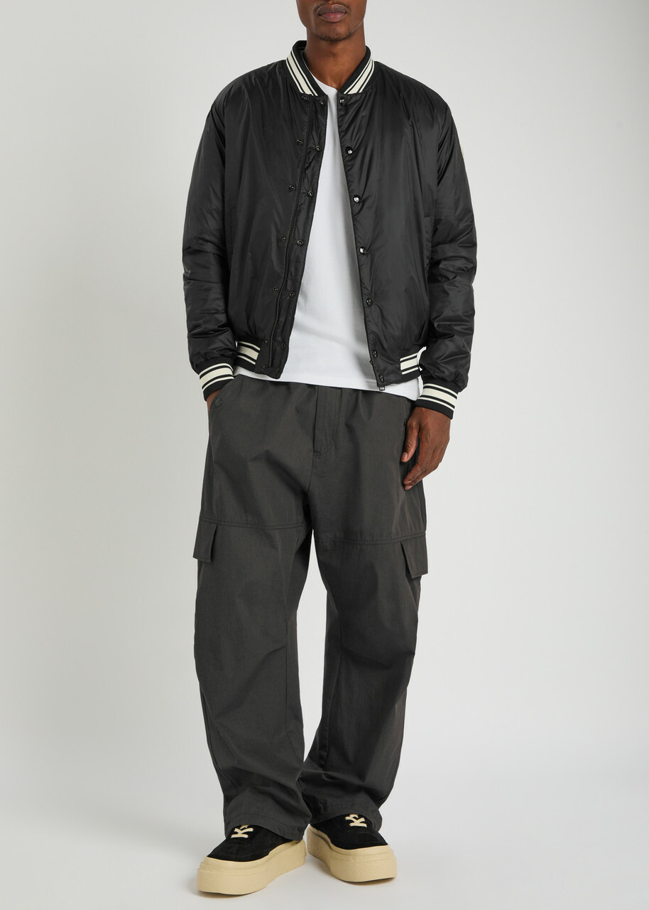 Moncler Bouchet Shell Bomber Jacket Black