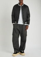 Moncler Bouchet Shell Bomber Jacket Black