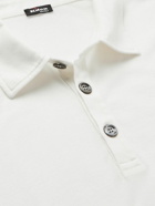 Kiton - Cotton and Cashmere-Blend Polo Shirt - White