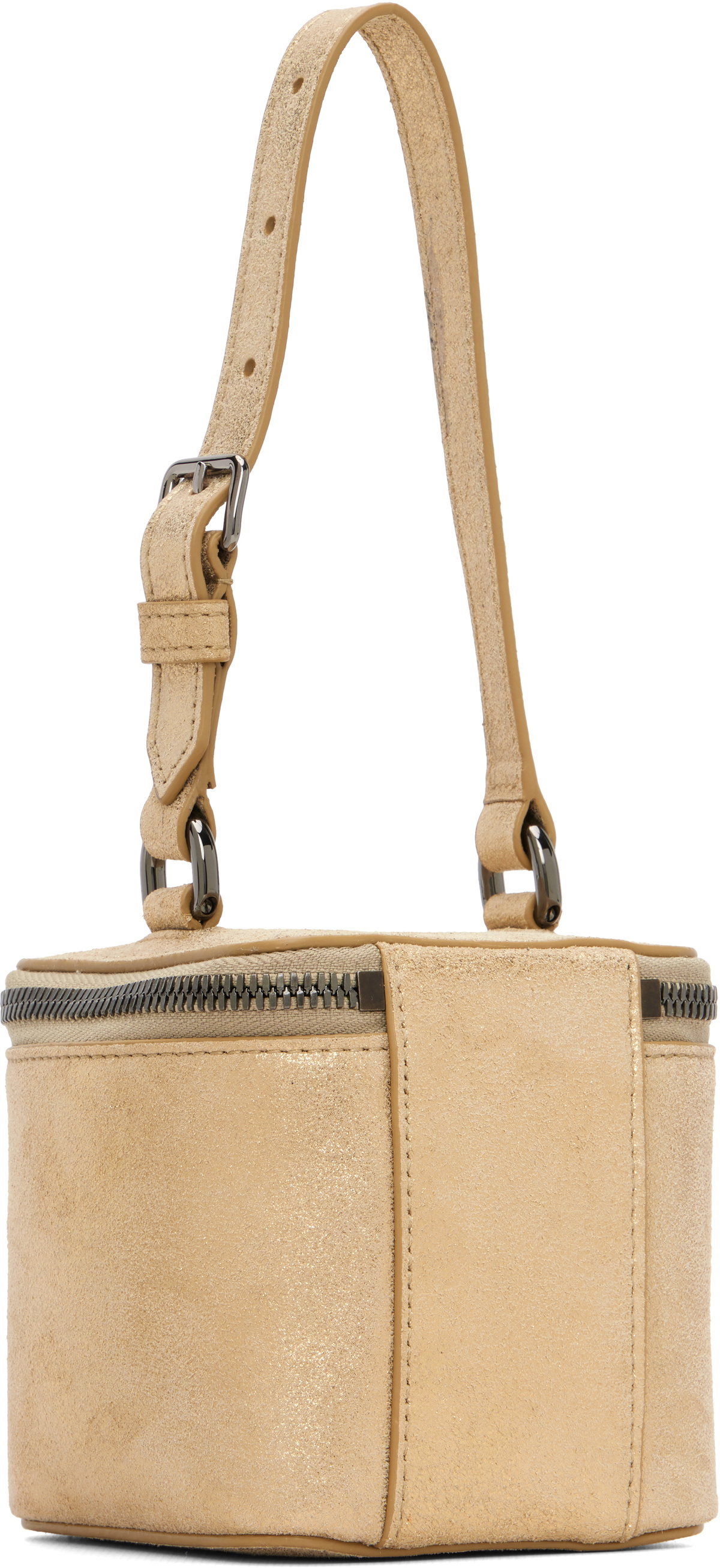 Maison Margiela Gold Leather Mini Box Bag