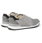 Berluti - Fast Track Torino Suede and Leather Sneakers - Gray