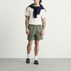 Les Deux Men's Prince Shiny Shorts in Pineneedle Green