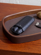 George Cleverley - Croc-Embossed Leather Cigar Holder - Black