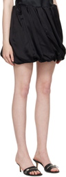 JW Anderson Black Rolled Hemline Miniskirt