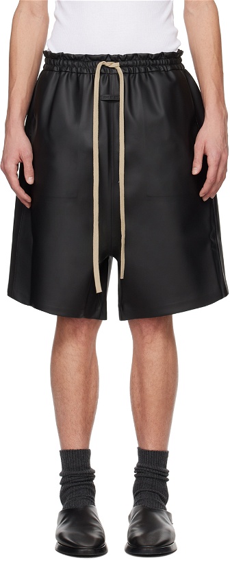 Photo: Fear of God Black Relaxed Shorts