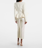 Safiyaa Tomomi embellished peplum jacket