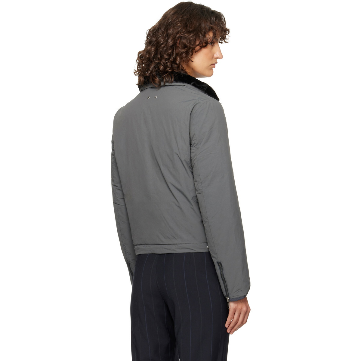 Paloma Wool Gray Wombat Reversible Down Jacket