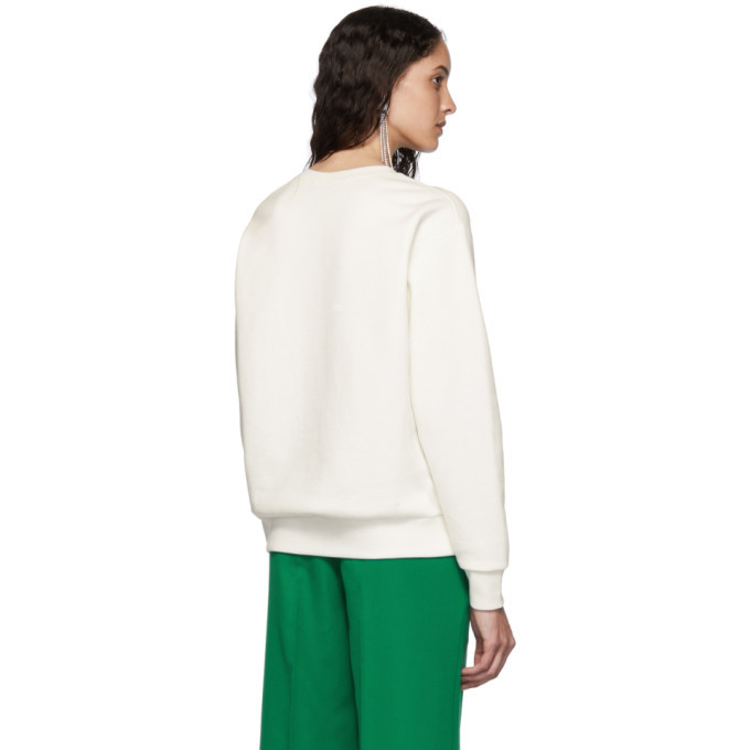 Gucci White Tennis Logo Sweatshirt