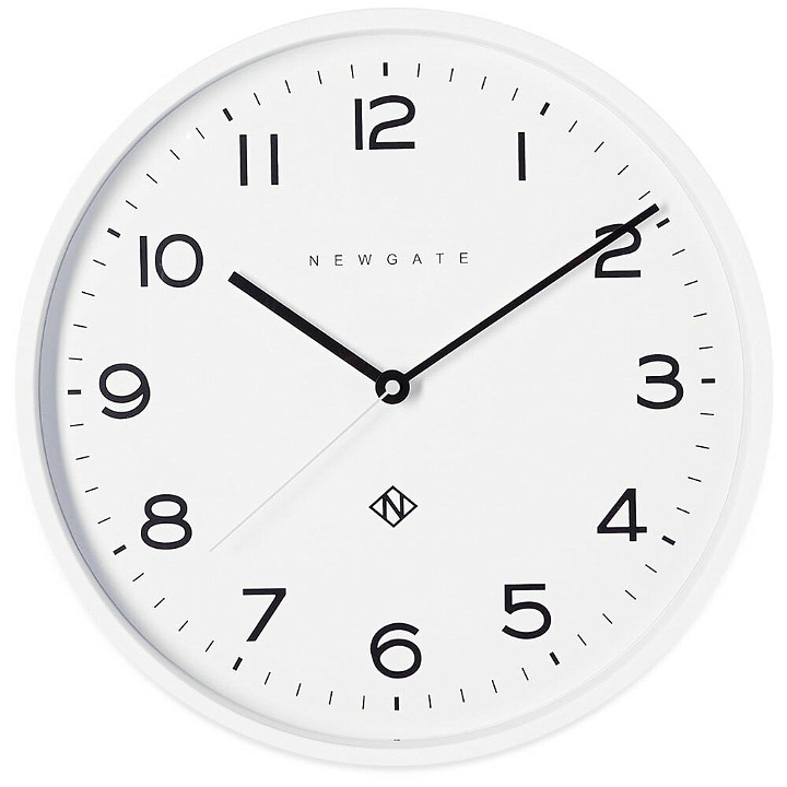 Photo: Newgate Clocks Echo Number Three Wall Clock in White