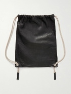 Rick Owens - Embellished Leather Drawstring Backpack