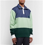 Acne Studios - Oversized Appliquéd Fleece-Back Cotton-Jersey Half-Zip Sweatshirt - Multi