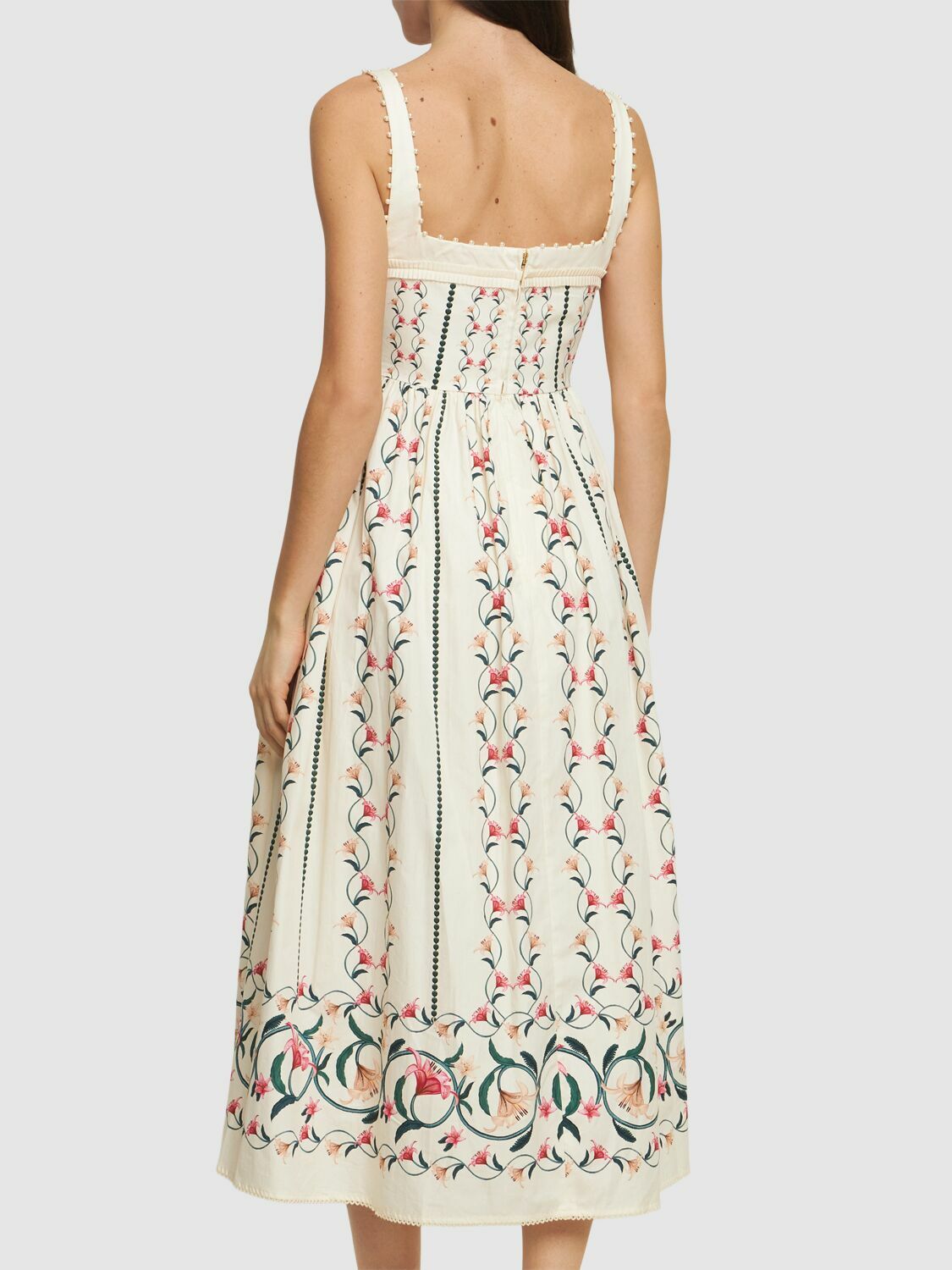 AGUA BY AGUA BENDITA Barbara Rocio Printed Cotton Midi Dress Agua by Agua Bendita AGUA BY AGUA BENDITA Barbara Rocio Printed Cotton Midi Dress Agua by Agua Bendita