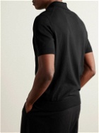 Zegna - Slim-Fit Cotton Polo Shirt - Black