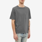 Saint Laurent Men's Pocket T-Shirt in Grey