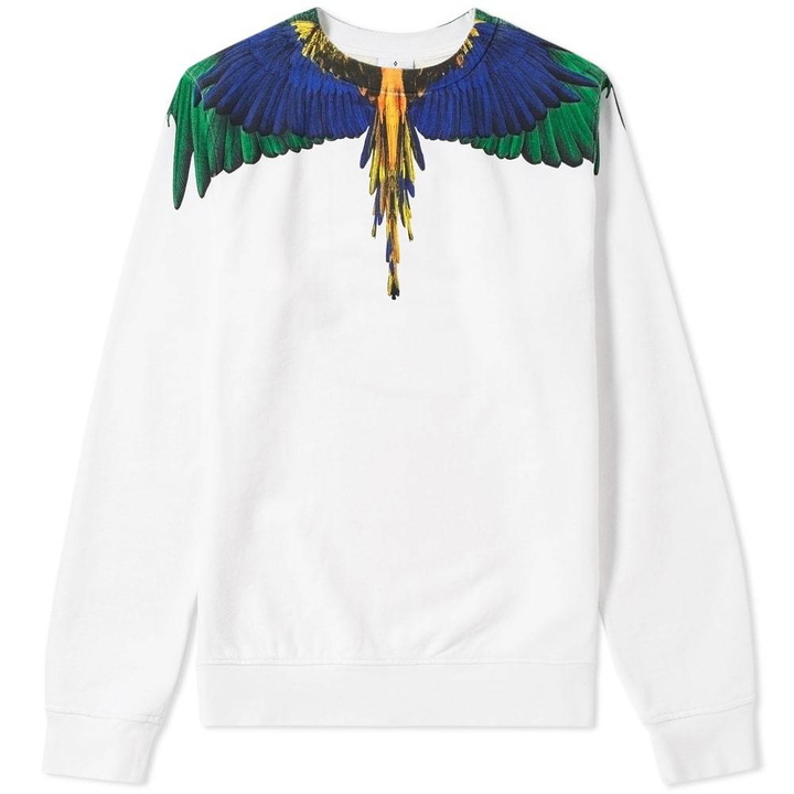 Photo: Marcelo Burlon Colour Wing Crew Sweat White