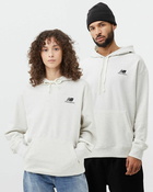 New Balance Uni Ssentials French Terry Hoodie White - Mens - Hoodies