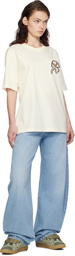 Lanvin White Clover Snake Patch T-shirt