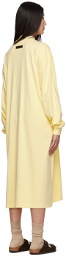 Essentials Yellow Long Sleeve Midi Dress