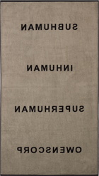 Rick Owens Black Beach Towel