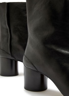 Maison Margiela Tabi 60 Leather Ankle Boots Black