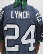 Mitchell & Ness NFL DARK JERSEY SEATTLE SEAHAWKS 2010 MARSHAWN LYNCH #25 Blue Men