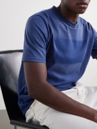 Maison Margiela - Printed Cotton-Jersey T-Shirt - Blue