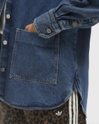 Lacoste Oversized Denim Overshirt Blue Womens Denim Jacket