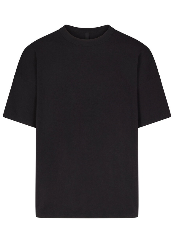 Photo: Skims Relaxed Cotton T-shirt Black