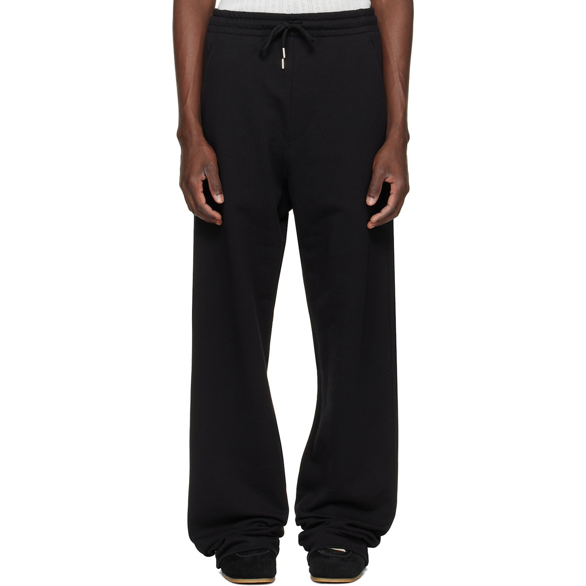 Dries Van Noten Black Cotton Sweatpants