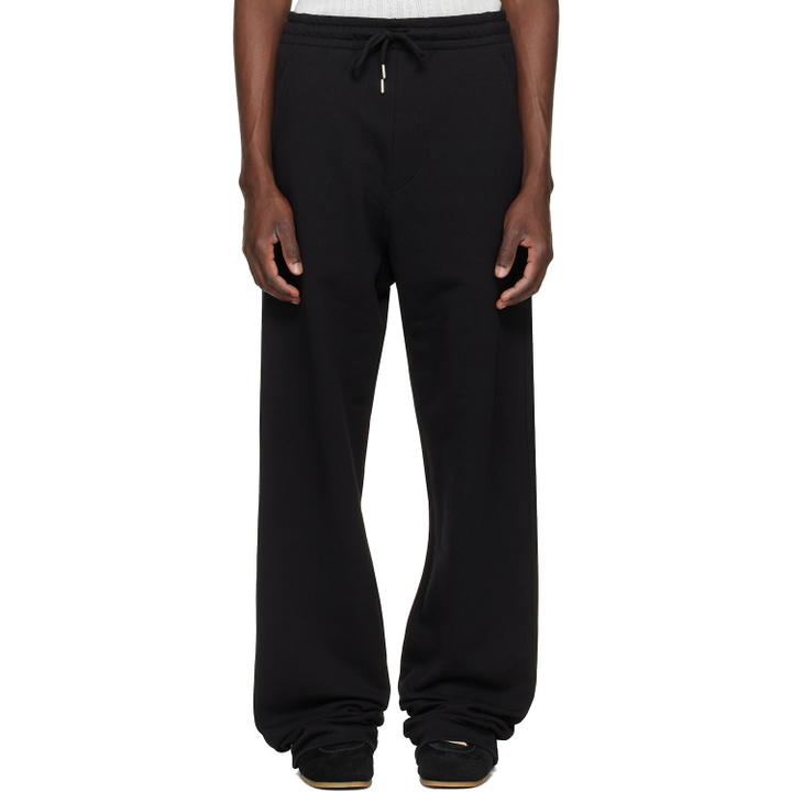 Photo: Dries Van Noten Black Cotton Sweatpants