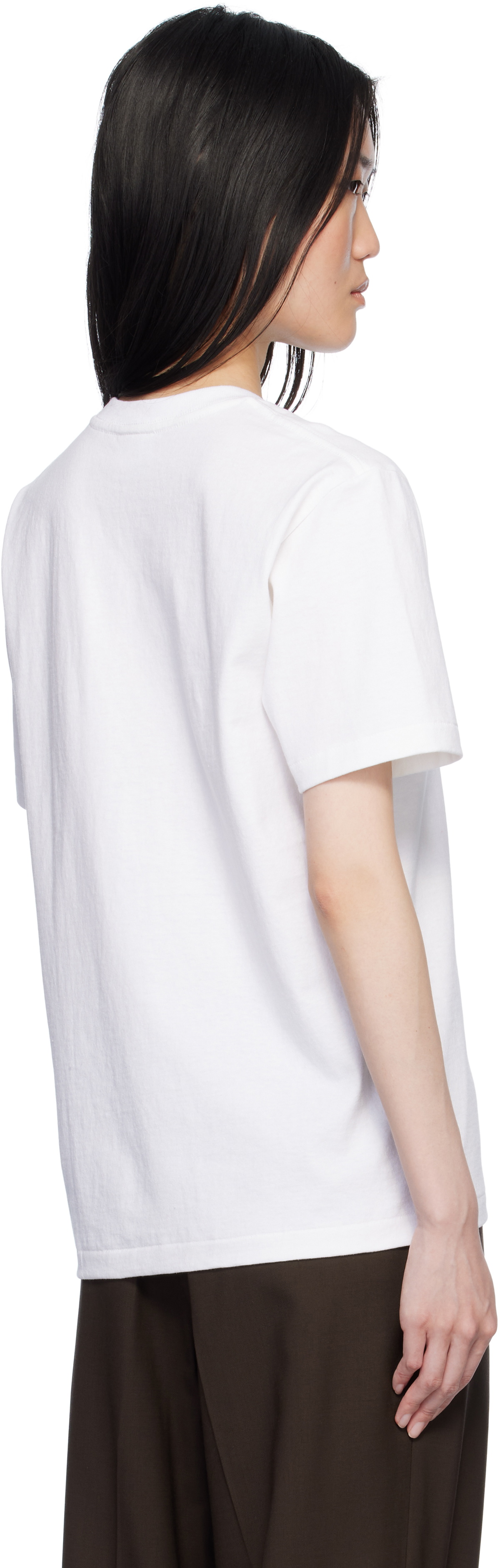 BAPE White Velour 'Bape' STA Logo T-shirt