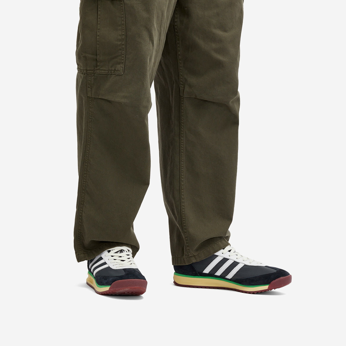 Adidas x Bob Marley SL72 RS Sneaker in Black/White/Off White