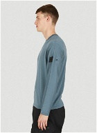Long Sleeve Knit T-Shirt in Blue