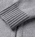 Theory - Jarkko Crimden Mélange Wool-Blend Zip-Up Sweater - Gray
