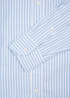 Eton Blue Striped Cotton Oxford Shirt