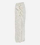 Dries Van Noten Brocade silk-blend maxi skirt