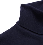 Hugo Boss - Slim-Fit Virgin Wool Rollneck Sweater - Men - Navy